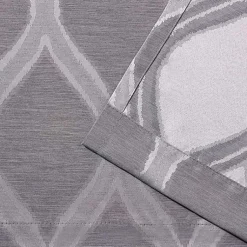 Kirklands Home Curtains & Drapes|Monte Curtain Panel Set, 108 in. Gray