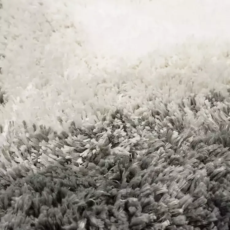 Kirklands Home Bathroom Rugs|Ombre Border Bath Mat, 2x3 Gray