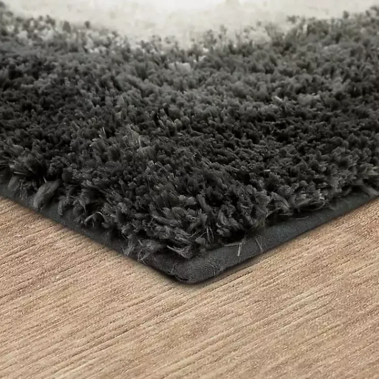 Kirklands Home Bathroom Rugs|Ombre Border Bath Mat, 2x3 Gray