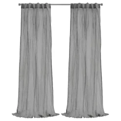 Kirklands Home Curtains & Drapes|Paloma Curtain Panel, 63 in. Gray