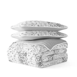 Kirklands Home Quilts|Gray Patchwork Reversible 2-pc. Twin Quilt Set