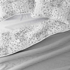 Kirklands Home Quilts|Gray Patchwork Reversible 3-pc. Queen Quilt Set