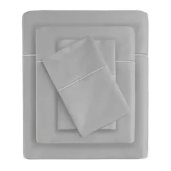Kirklands Home Bed Sheets|Pima Cotton Sateen 4-pc. King Sheet Set Gray