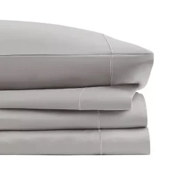 Kirklands Home Bed Sheets|Pima Cotton Sateen 4-pc. King Sheet Set Gray