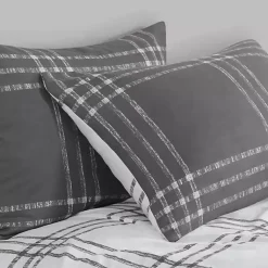 Kirklands Home Comforters|Gray Plaid Dayton 3-pc. Full/Queen Comforter Set