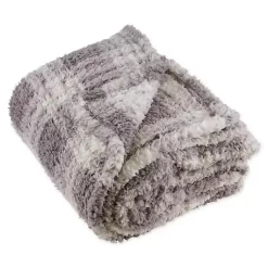 Clearance Plaid Plush Throw Blankets & Throws