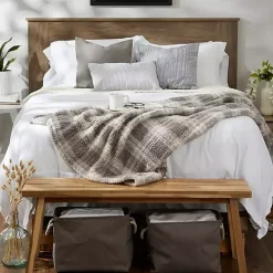 Clearance Plaid Plush Throw Blankets & Throws