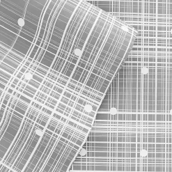 Kirklands Home Bed Sheets|Plaid Polka Dot 3-pc. Twin Sheet Set Gray