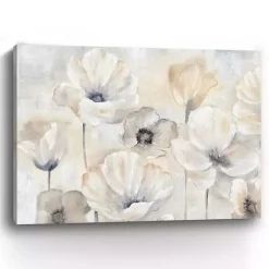 Kirklands Home Canvas Art|Poppy Garden Landscape Canvas Art Print Gray