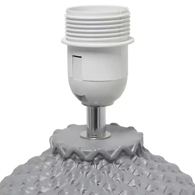 Kirklands Home Table Lamps|Purled Ceramic Table Lamp Gray