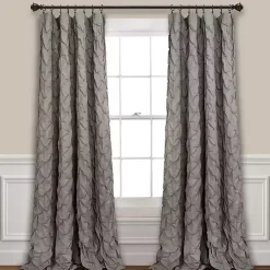 Kirklands Home Curtains & Drapes|Ravello Pintuck Curtain Panel, 84 in. Gray