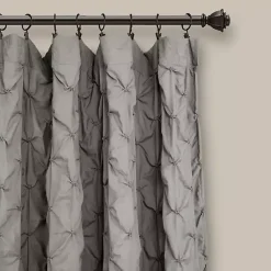 Kirklands Home Curtains & Drapes|Ravello Pintuck Curtain Panel, 84 in. Gray