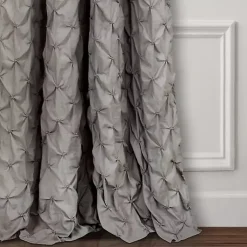 Kirklands Home Curtains & Drapes|Ravello Pintuck Curtain Panel, 84 in. Gray