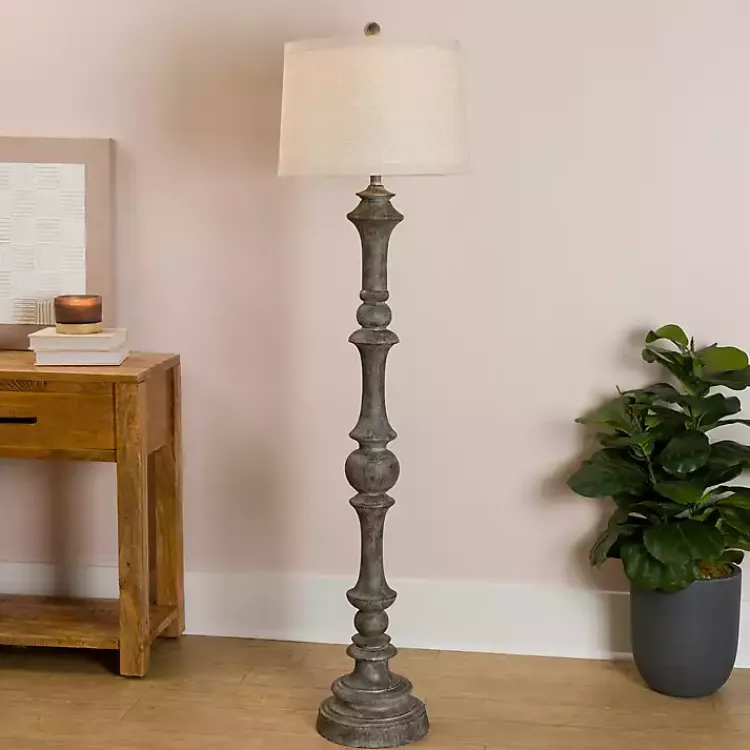 Kirklands Home Floor Lamps|Savannah Floor Lamp Gray