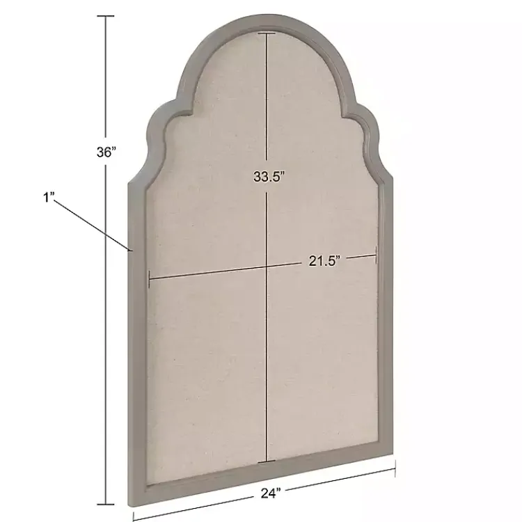 Scalloped Arch Fabric Pinboard Memo & Chalkboards