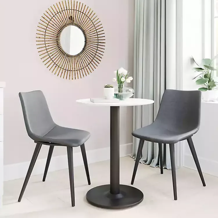 Kirklands Home Dining Chairs|Scooped Daniel Dining Chairs, Set of 2 Gray