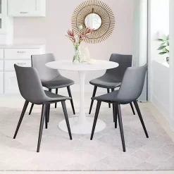 Kirklands Home Dining Chairs|Scooped Daniel Dining Chairs, Set of 2 Gray