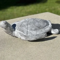 Kirklands Home Garden Statues|Sea Turtle Outdoor Statue Gray