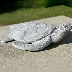 Kirklands Home Garden Statues|Sea Turtle Outdoor Statue Gray