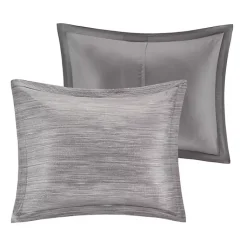 Kirklands Home Comforters|Gray Seersucker 7-pc. King Comforter Set