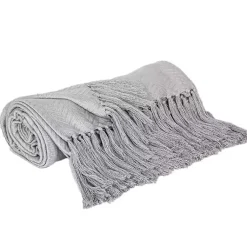 New Simple Chevron Tassel Throw Blankets & Throws