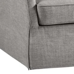 Kirklands Home Accent Chairs|Skirted Swivel Martha Stewart Accent Chair Gray