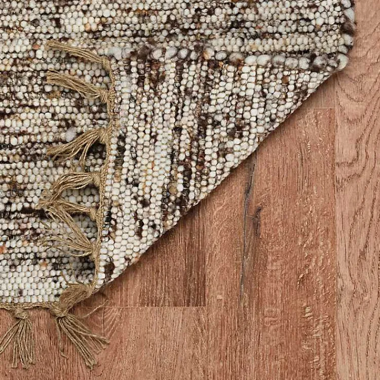 Kirklands Home Area Rugs|Speckled Woven Wool and Jute Area Rug, 7x10 Gray