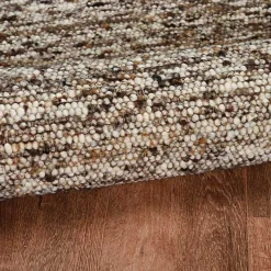 Kirklands Home Area Rugs|Speckled Woven Wool and Jute Area Rug, 7x10 Gray