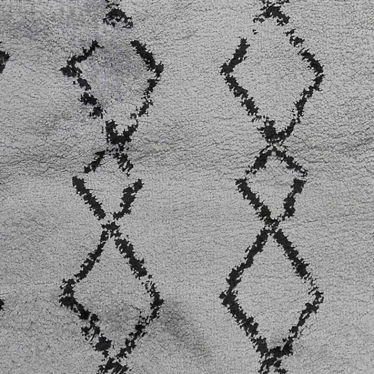 Kirklands Home Area Rugs|Striped Diamond Runner Gray