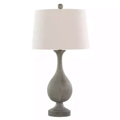 Kirklands Home Table Lamps|Gray Teardrop Table Lamps, Set of 2 White