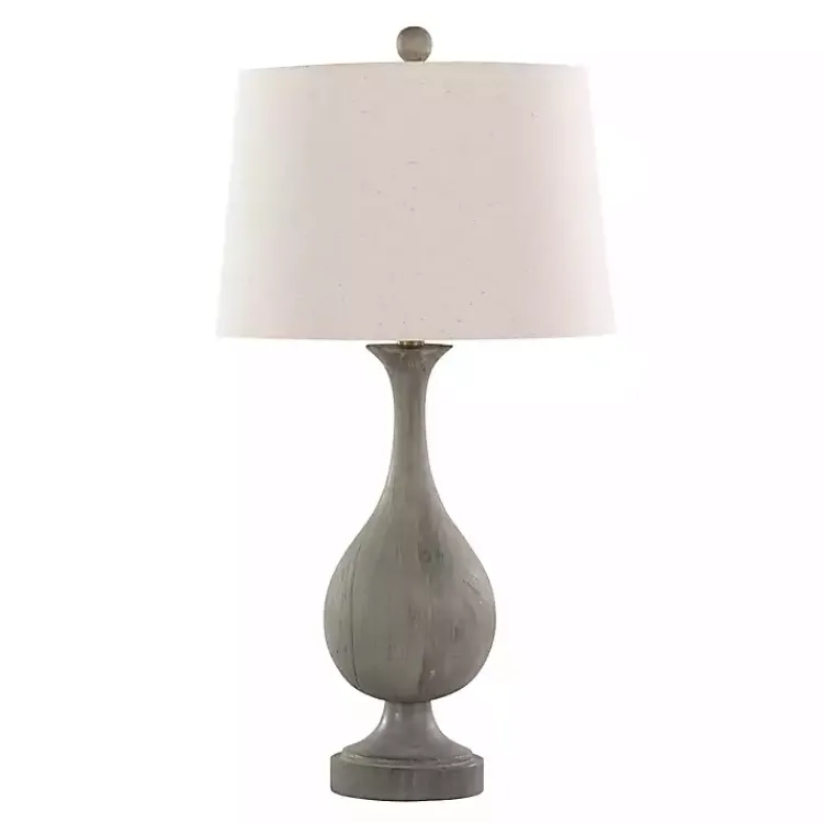 Kirklands Home Table Lamps|Gray Teardrop Table Lamps, Set of 2 White