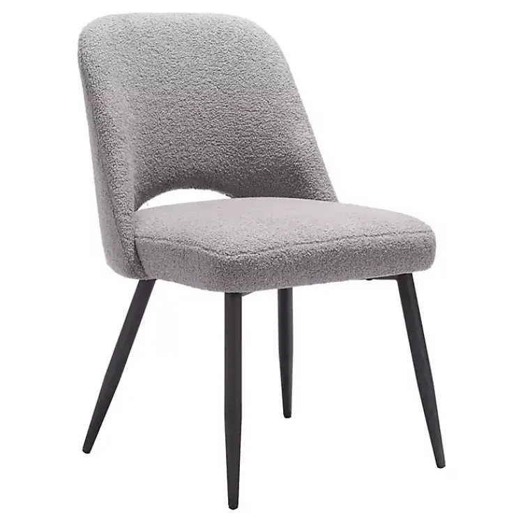 Kirklands Home Dining Chairs|Teddy Upholstered Dining Chairs, Set of 2 Gray
