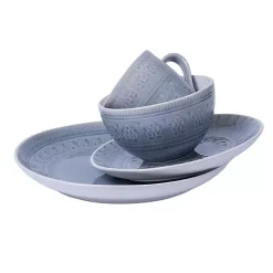 Kirklands Home Dinnerware|Tessa 16-pc. Dinnerware Set Gray