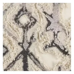 Discount Gray Textured Geometric Pillow Pillows