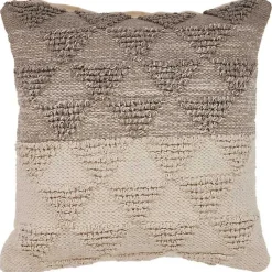 Gray Textured Gradient Pillow Pillows