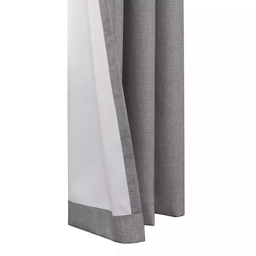 Kirklands Home Curtains & Drapes|Thatched Blackout Curtain Panel, 108 in. Gray