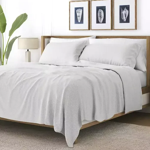 Kirklands Home Bed Sheets|Tiny Hearts 3-pc. Twin Sheet Set Gray
