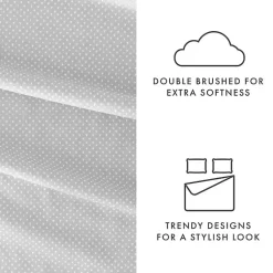 Kirklands Home Bed Sheets|Tiny Hearts 3-pc. Twin Sheet Set Gray