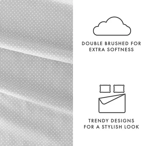 Kirklands Home Bed Sheets|Tiny Hearts 3-pc. Twin Sheet Set Gray
