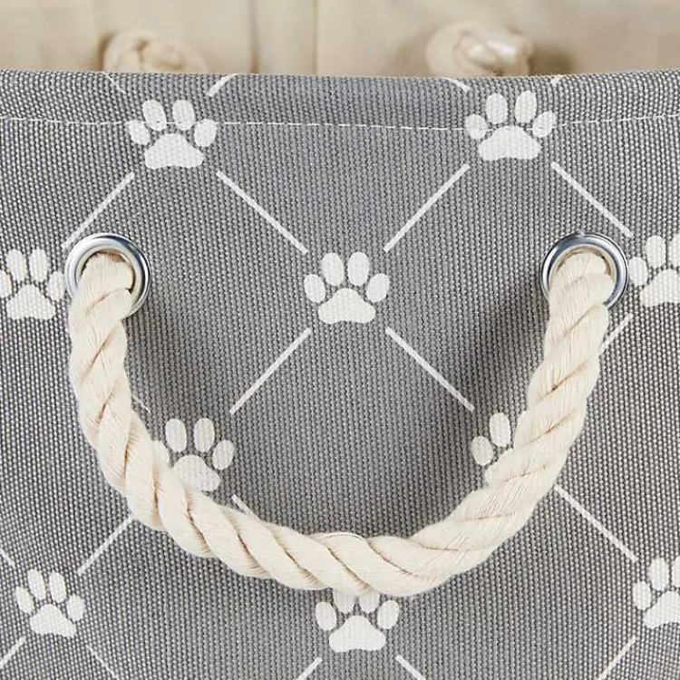 New Trellis Paw Print Storage Basket, 14 in. Baskets & Boxes