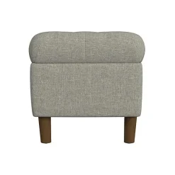 Kirklands Home Benches & Ottomans|Tufted Upholstered Storage Bench Gray