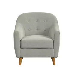 Kirklands Home Accent Chairs|Tufted Woven Accent Chair Gray