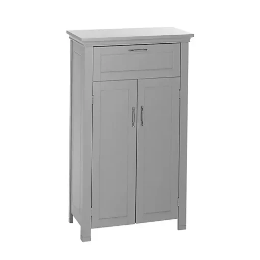 Kirklands Home Cabinets & Sideboards|Two-Door Top Shelf Cabinet Gray