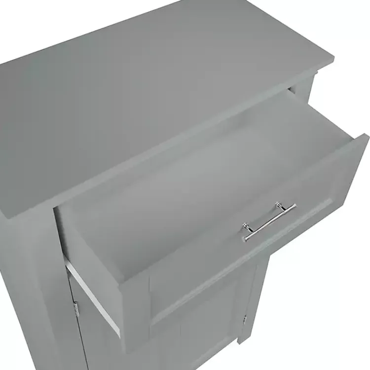 Kirklands Home Cabinets & Sideboards|Two-Door Top Shelf Cabinet Gray