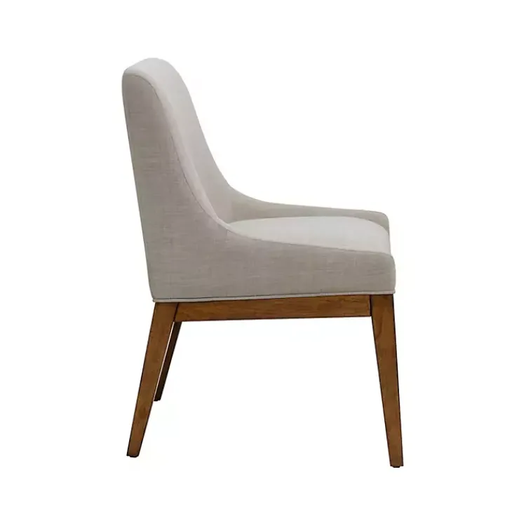 Kirklands Home Dining Chairs|Upholstered Armless Dining Chairs, Set of 2 Gray