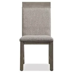 Kirklands Home Dining Chairs|Upholstered Bridgette Dining Chairs, Set of 2 Gray