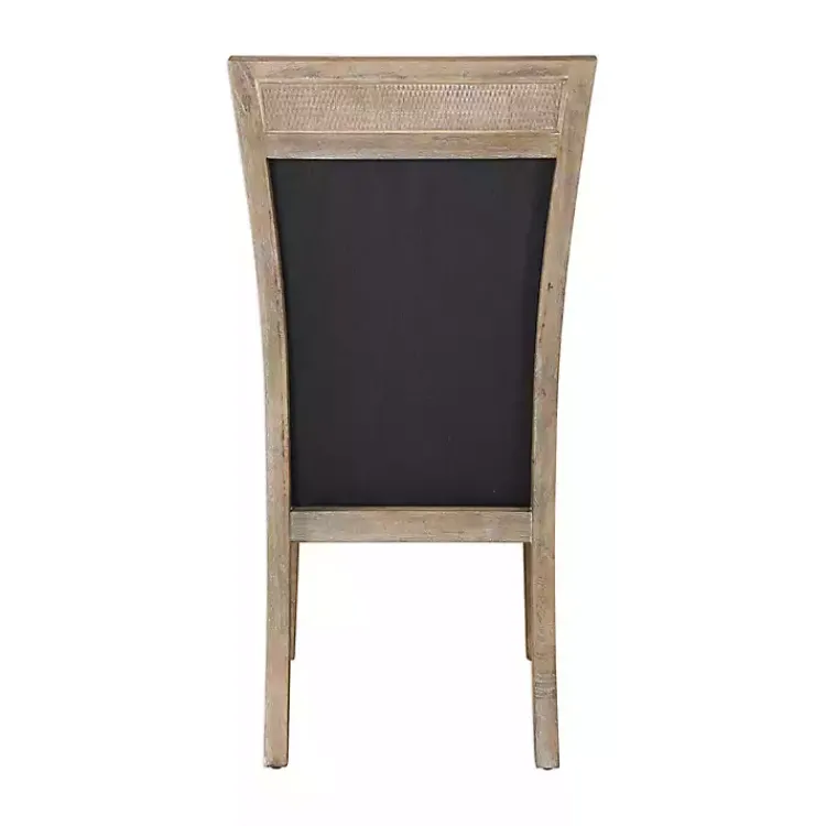 Kirklands Home Dining Chairs|Upholstered Cane Detailing Dining Chair Gray