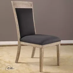Kirklands Home Dining Chairs|Upholstered Cane Detailing Dining Chair Gray
