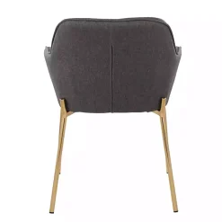 Kirklands Home Dining Chairs|Upholstered Daniella Dining Chairs, Set of 2 Gray