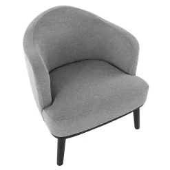 Kirklands Home Accent Chairs|Upholstered Midcentury Modern Accent Chair Gray